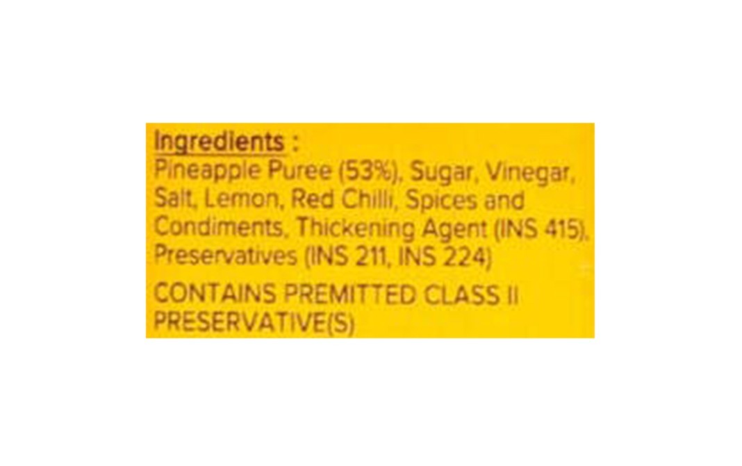 Urban Platter Pineapple Zesty Sauce    Plastic Bottle  275 grams